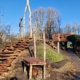 Klauterbrug achterkant De klauterbrug in de Groene Heuvels, gezien vanaf de achterkant